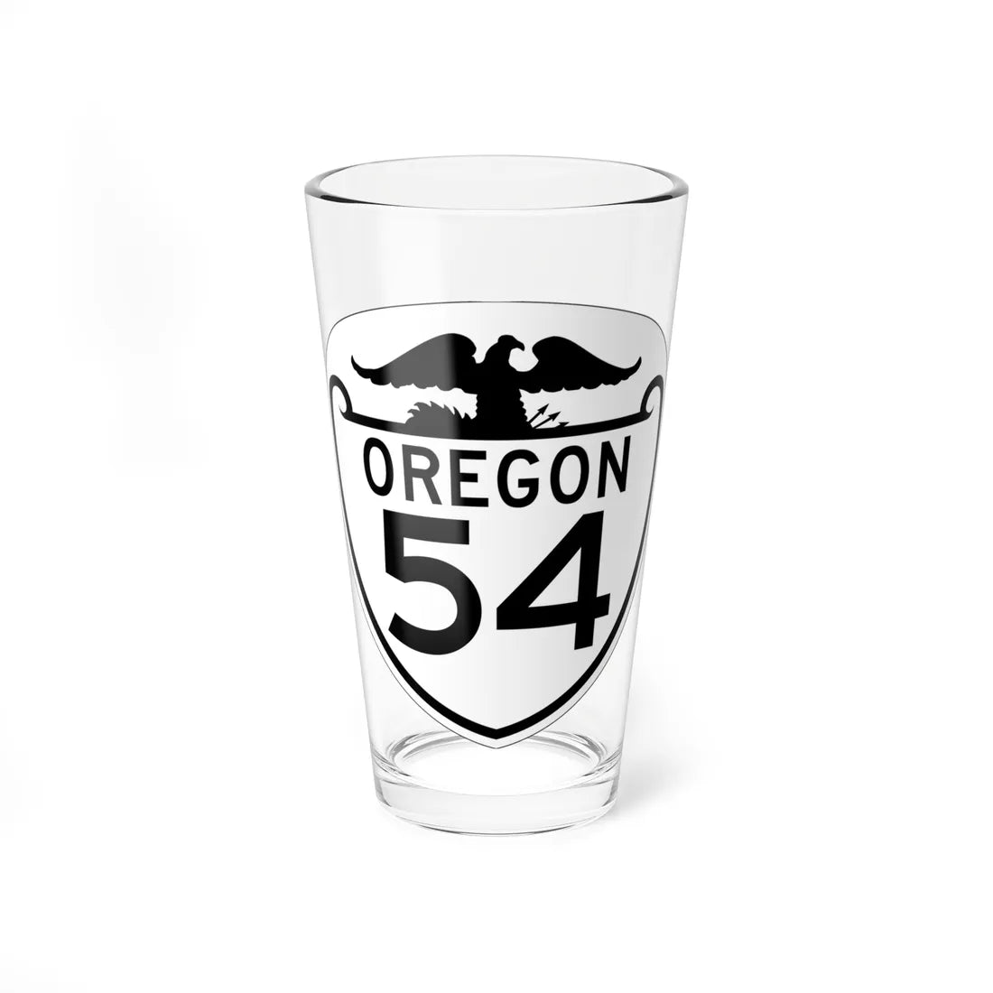 OR 54 1948 (Oregon) (Road Sign) Pint Glass 16oz 16oz - Go Mug Yourself