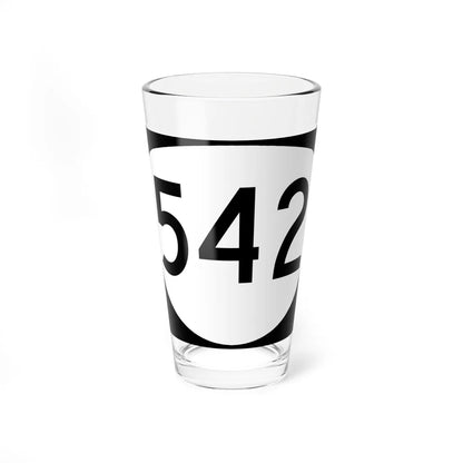 OR 542 (Oregon) (Road Sign) Pint Glass 16oz 16oz - Go Mug Yourself
