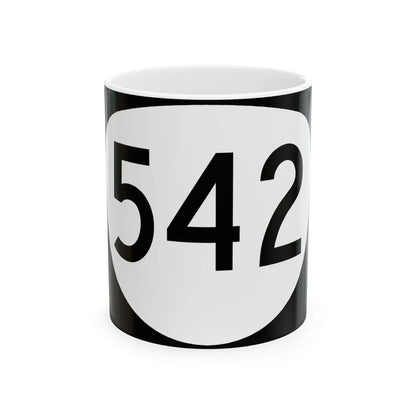 OR 542 (Oregon) (Road Sign) White Coffee Mug 11oz - Go Mug Yourself