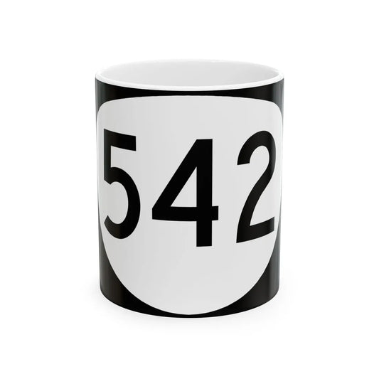OR 542 (Oregon) (Road Sign) White Coffee Mug 11oz - Go Mug Yourself