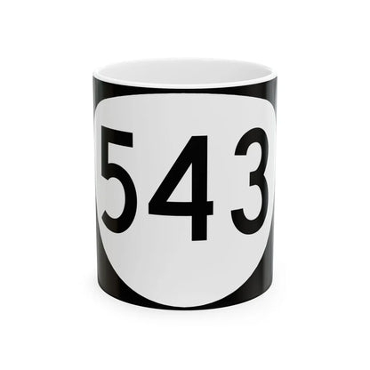 OR 543 (Oregon) (Road Sign) White Coffee Mug 11oz - Go Mug Yourself