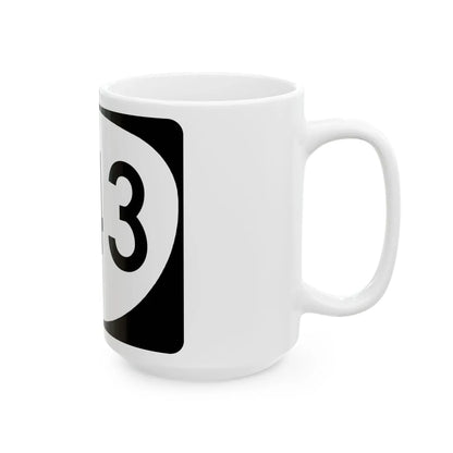 OR 543 (Oregon) (Road Sign) White Coffee Mug - Go Mug Yourself
