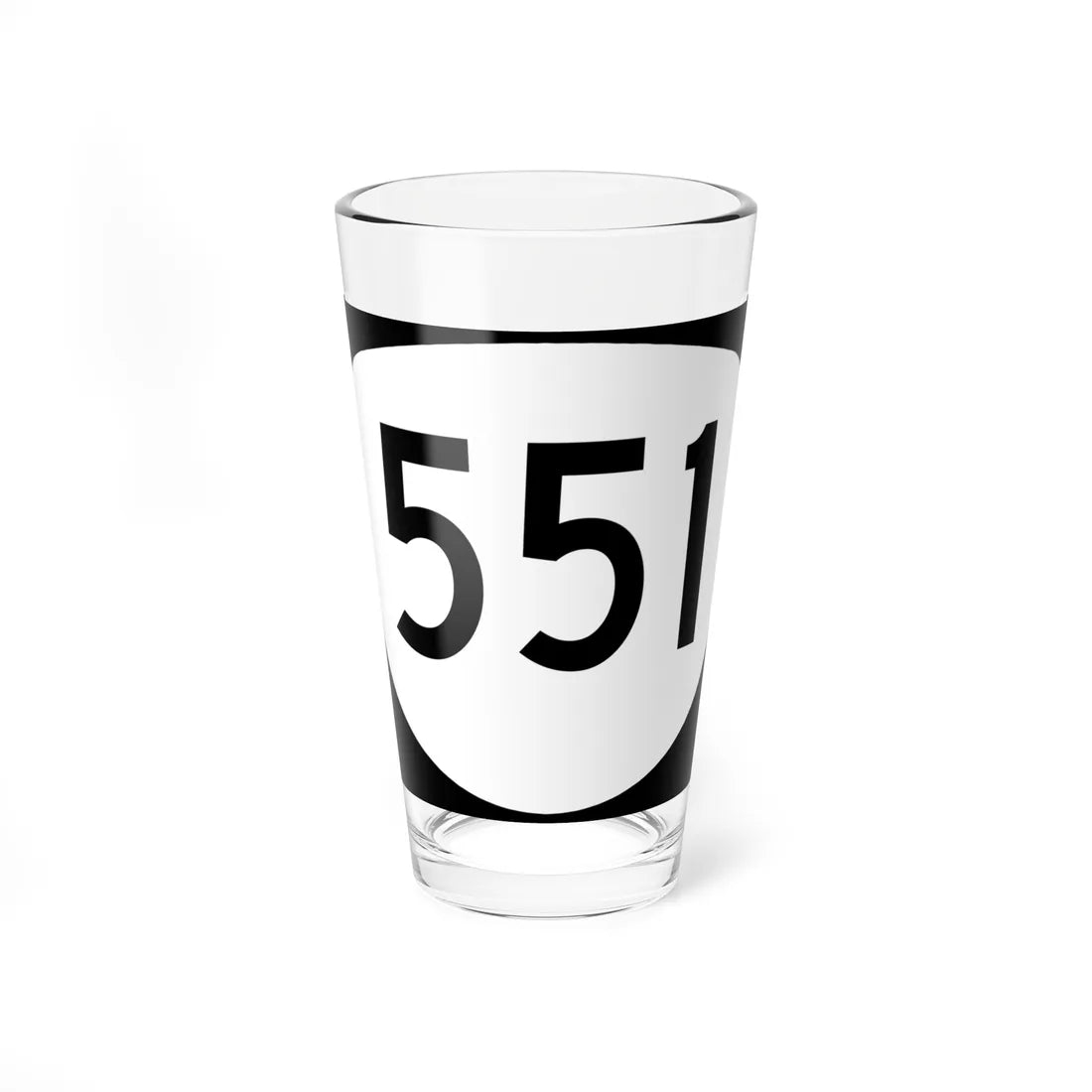 OR 551 (Oregon) (Road Sign) Pint Glass 16oz 16oz - Go Mug Yourself