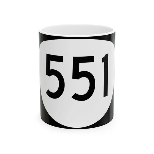 OR 551 (Oregon) (Road Sign) White Coffee Mug 11oz - Go Mug Yourself