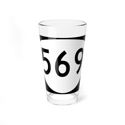 OR 569 (Oregon) (Road Sign) Pint Glass 16oz 16oz - Go Mug Yourself