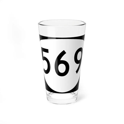 OR 569 (Oregon) (Road Sign) Pint Glass 16oz - Go Mug Yourself