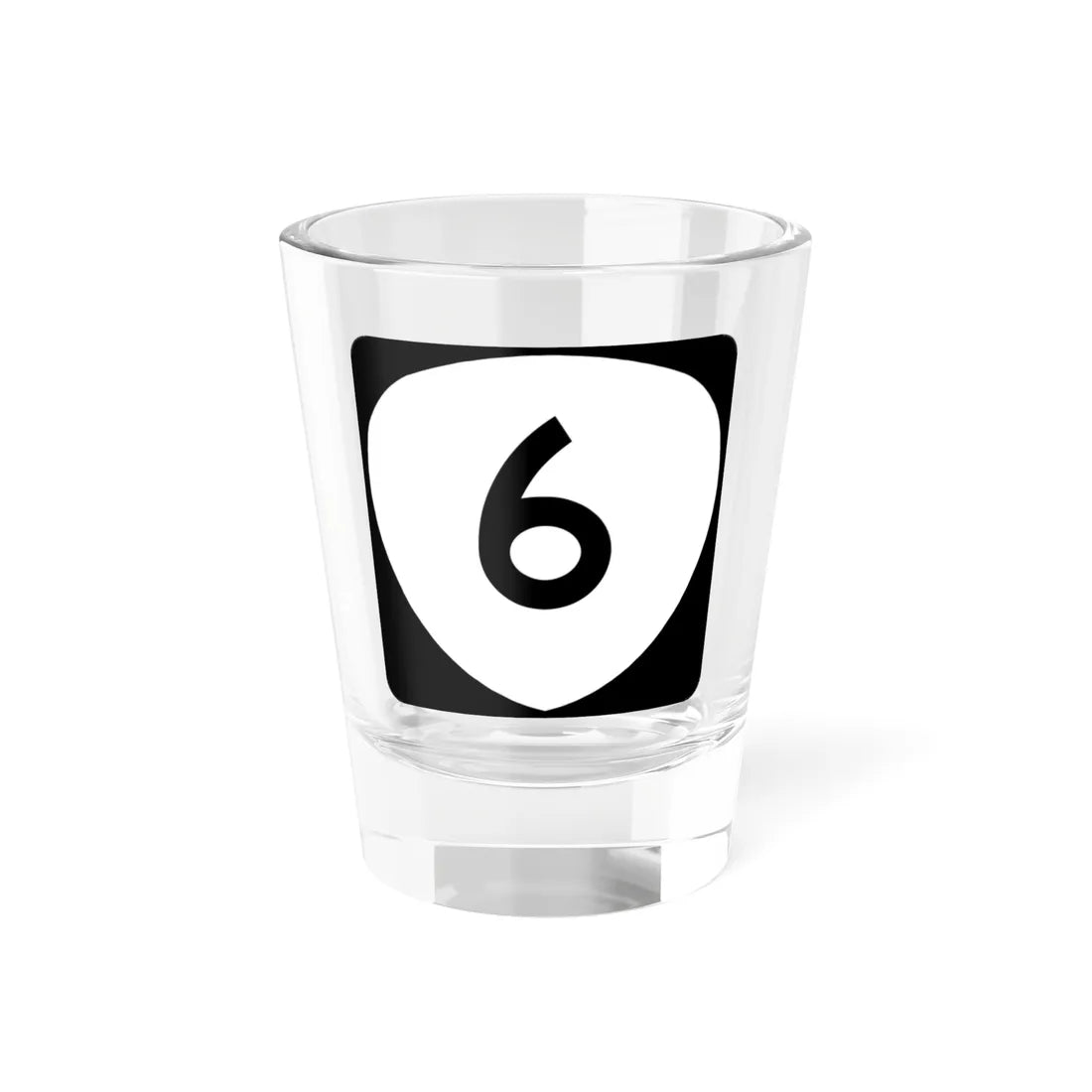 OR 6 (Oregon) (Road Sign) Shot Glass 1.5oz 1.5oz - Go Mug Yourself