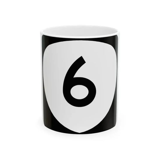 OR 6 (Oregon) (Road Sign) White Coffee Mug 11oz - Go Mug Yourself