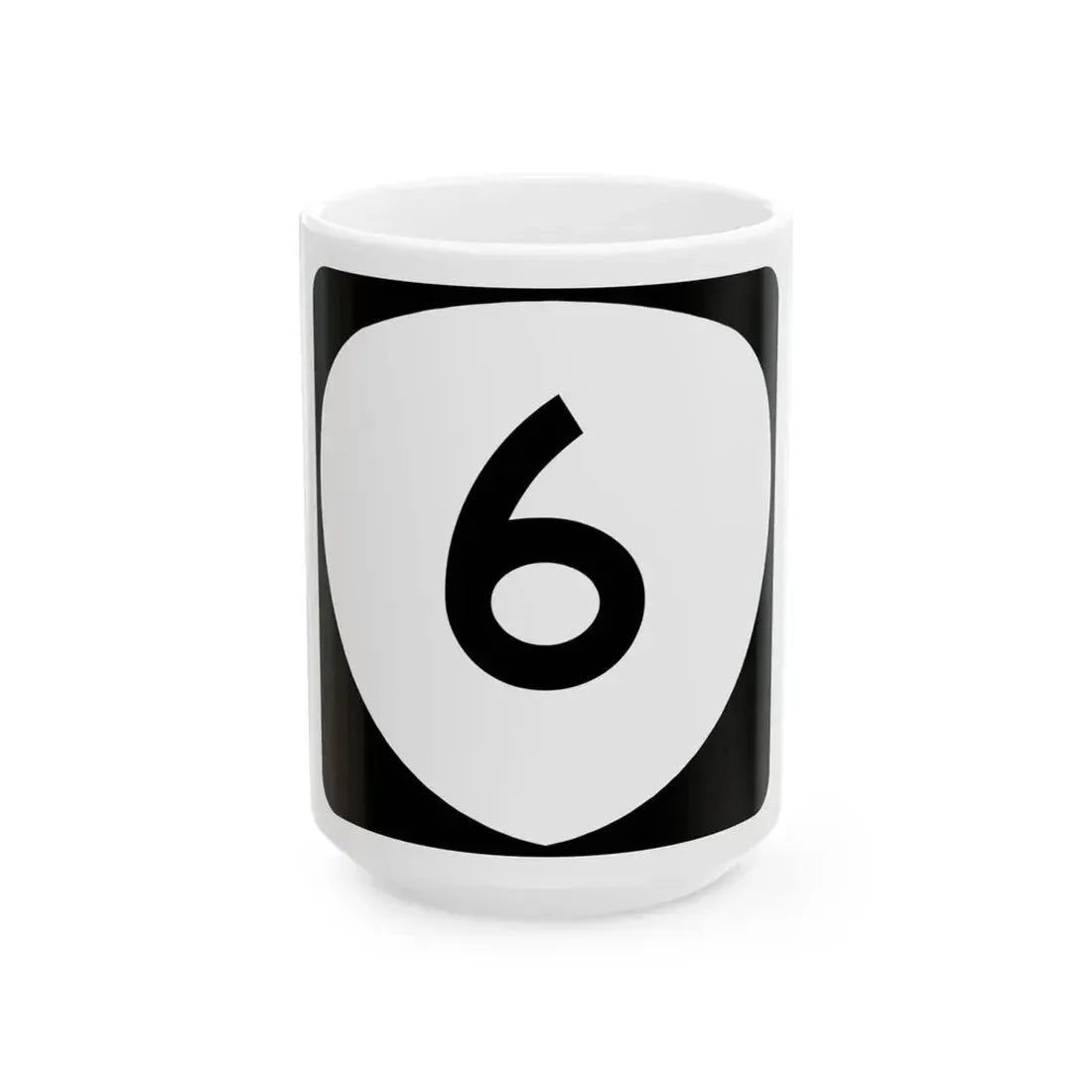 OR 6 (Oregon) (Road Sign) White Coffee Mug 15oz - Go Mug Yourself
