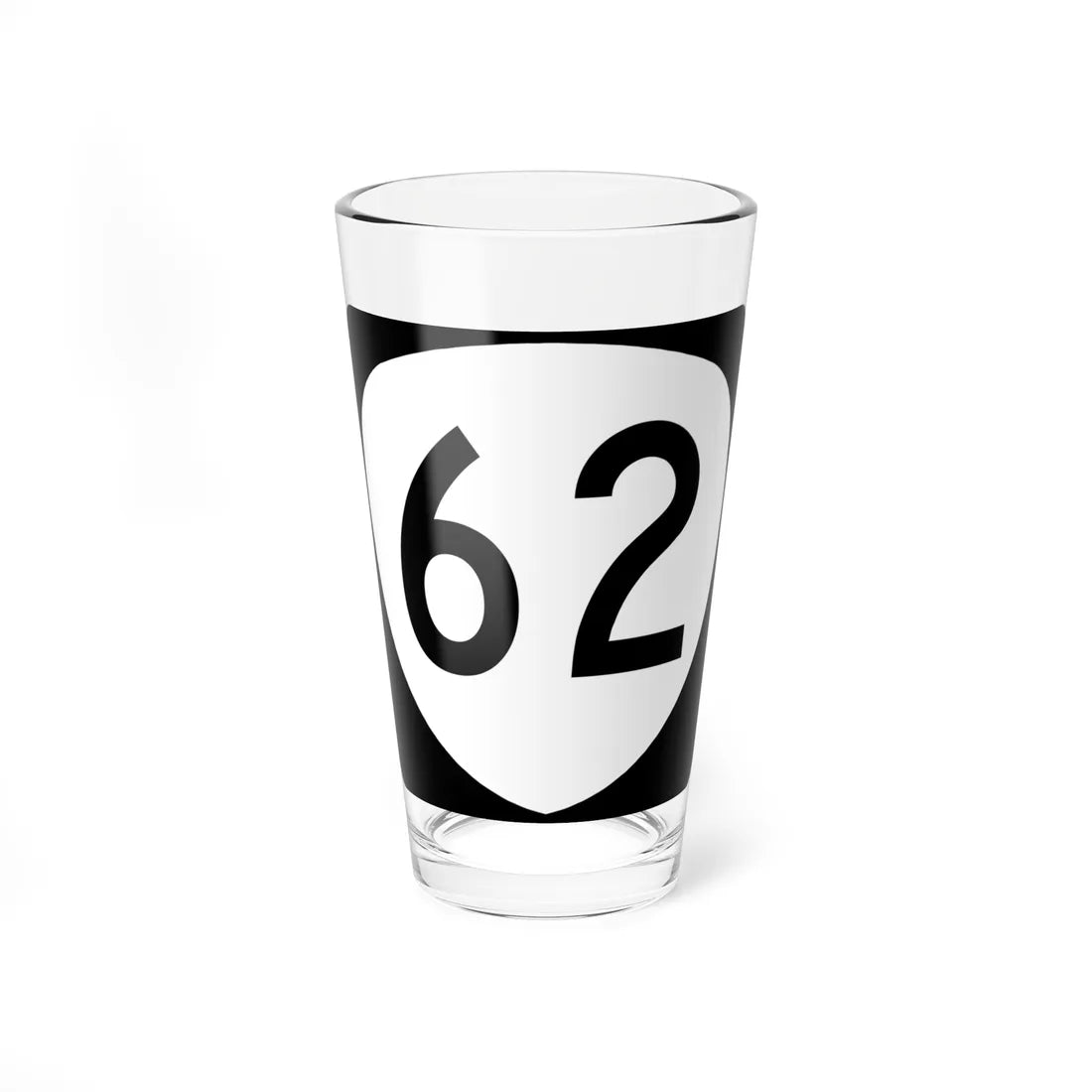 OR 62 (Oregon) (Road Sign) Pint Glass 16oz - Go Mug Yourself