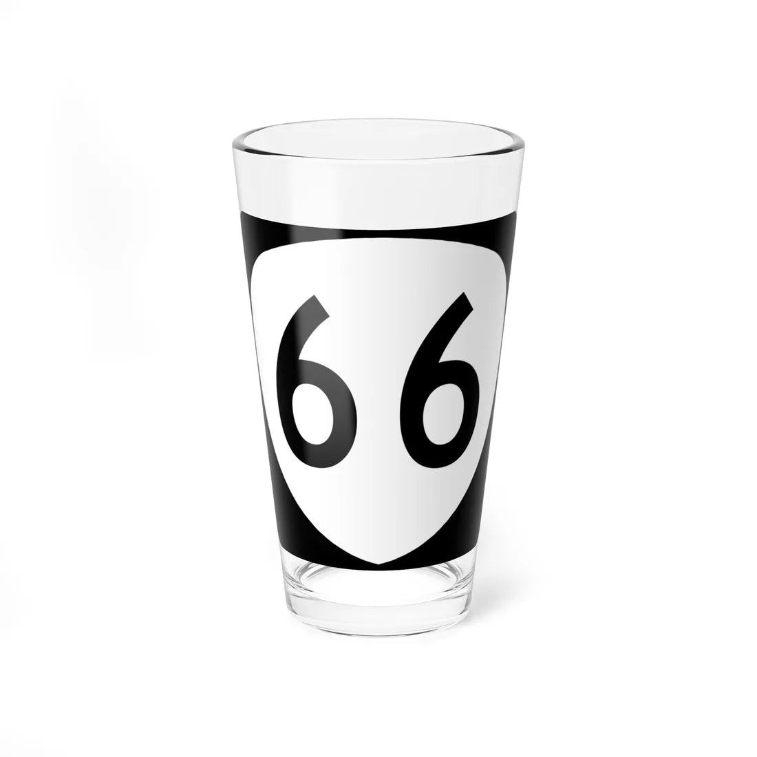 OR 66 (Oregon) (Road Sign) Pint Glass 16oz 16oz - Go Mug Yourself