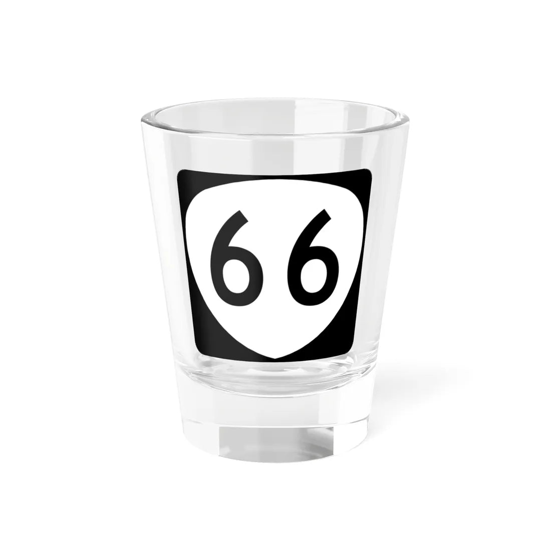 OR 66 (Oregon) (Road Sign) Shot Glass 1.5oz 1.5oz - Go Mug Yourself