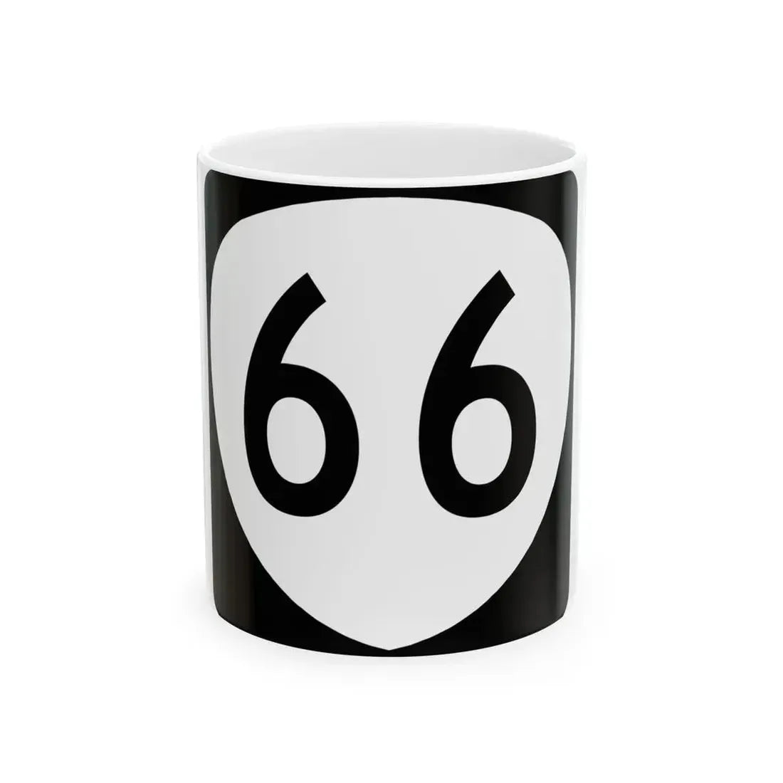 OR 66 (Oregon) (Road Sign) White Coffee Mug 11oz - Go Mug Yourself