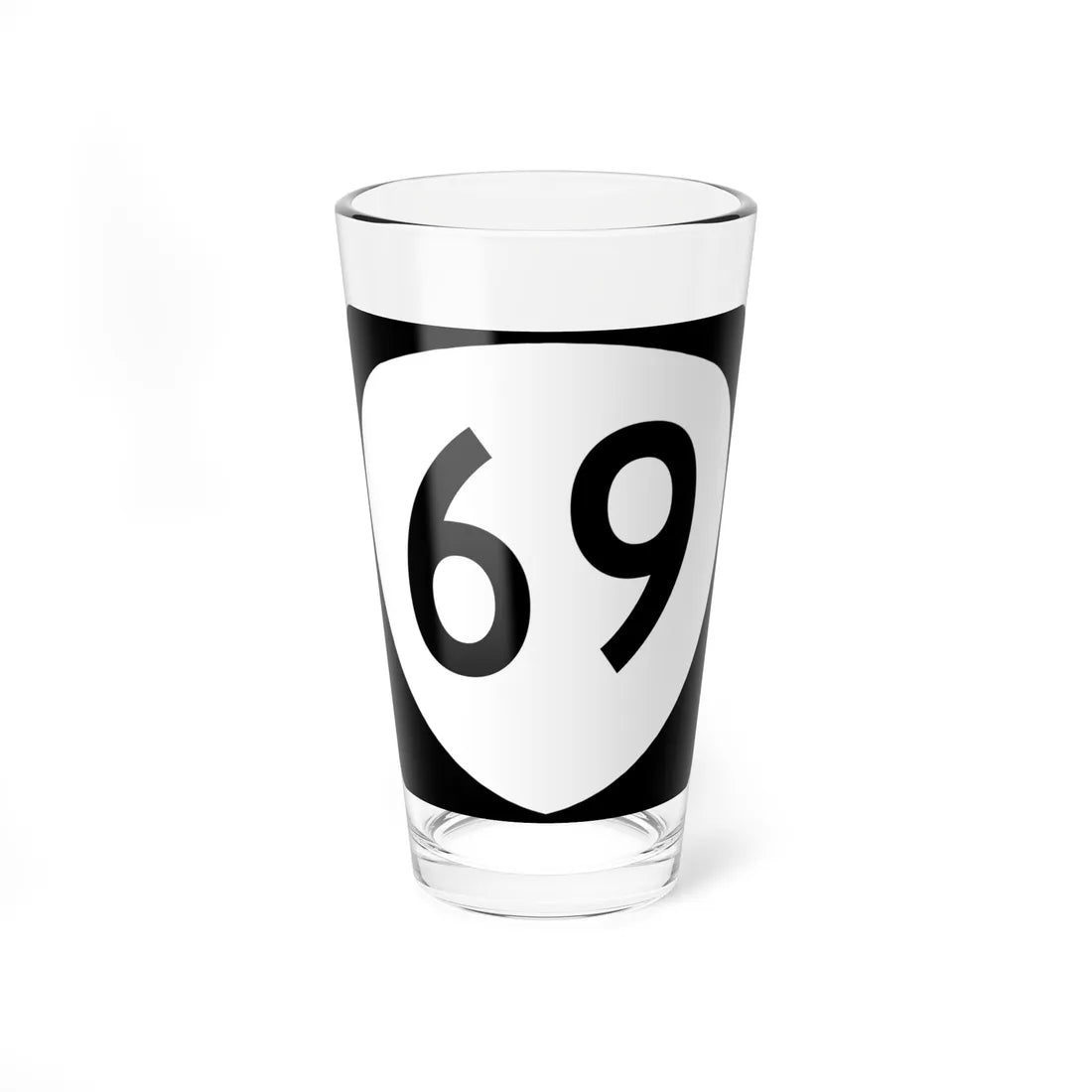 OR 69 (Oregon) (Road Sign) Pint Glass 16oz 16oz - Go Mug Yourself