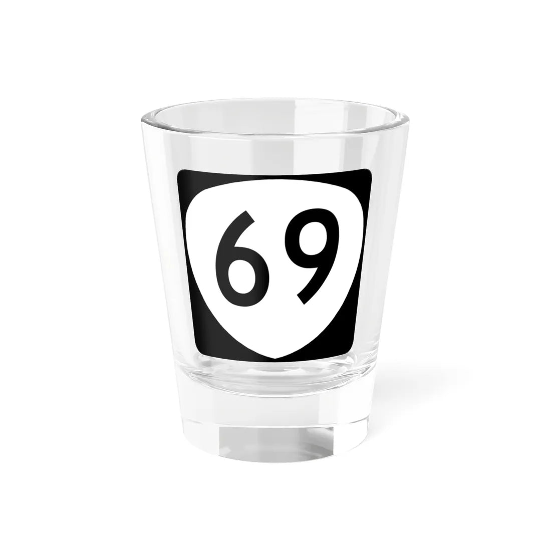 OR 69 (Oregon) (Road Sign) Shot Glass 1.5oz - Go Mug Yourself
