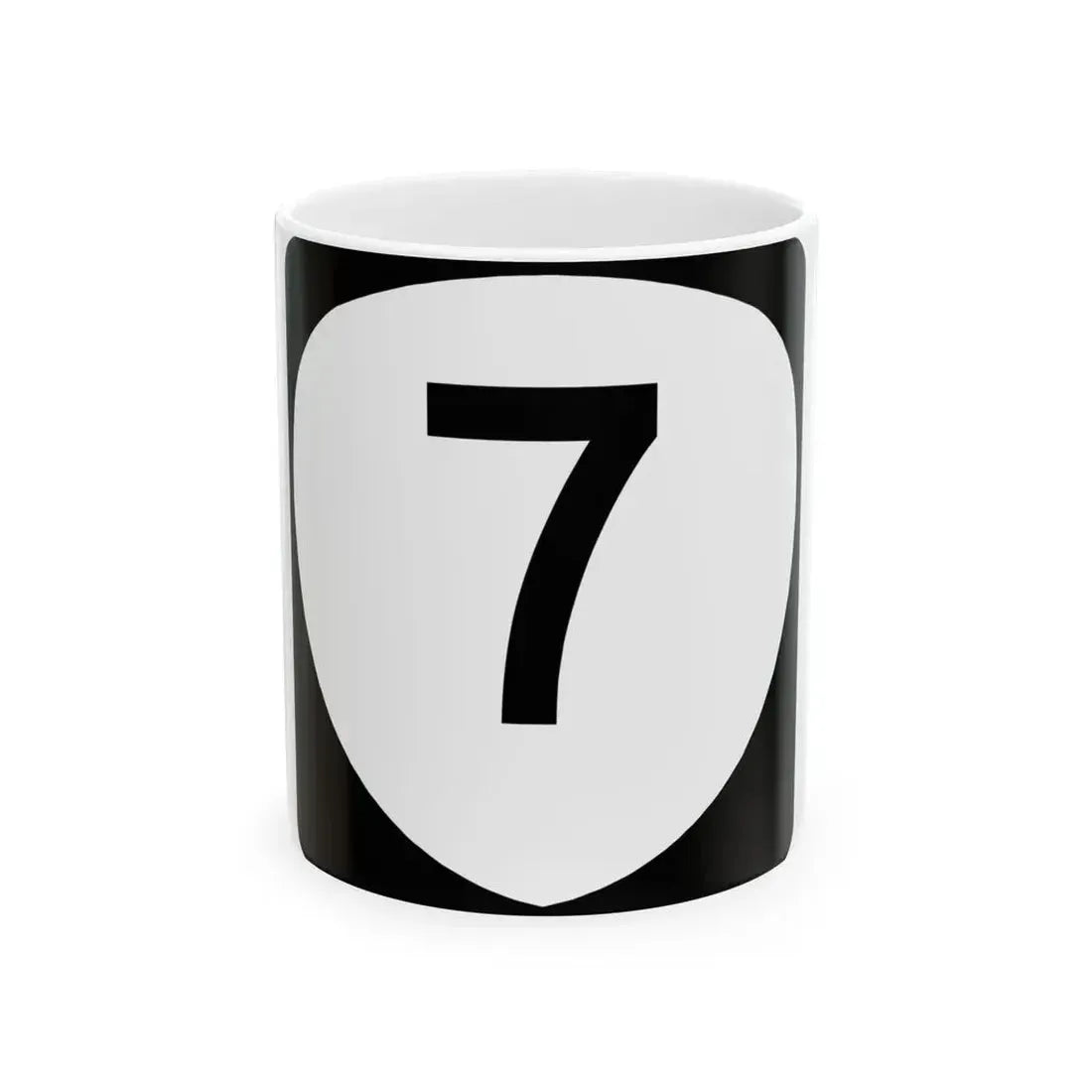 OR 7 (Oregon) (Road Sign) White Coffee Mug 11oz - Go Mug Yourself