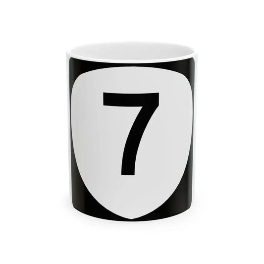 OR 7 (Oregon) (Road Sign) White Coffee Mug 11oz - Go Mug Yourself