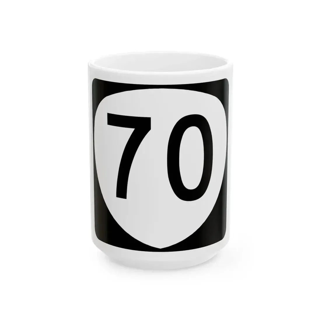 OR 70 (Oregon) (Road Sign) White Coffee Mug 15oz - Go Mug Yourself
