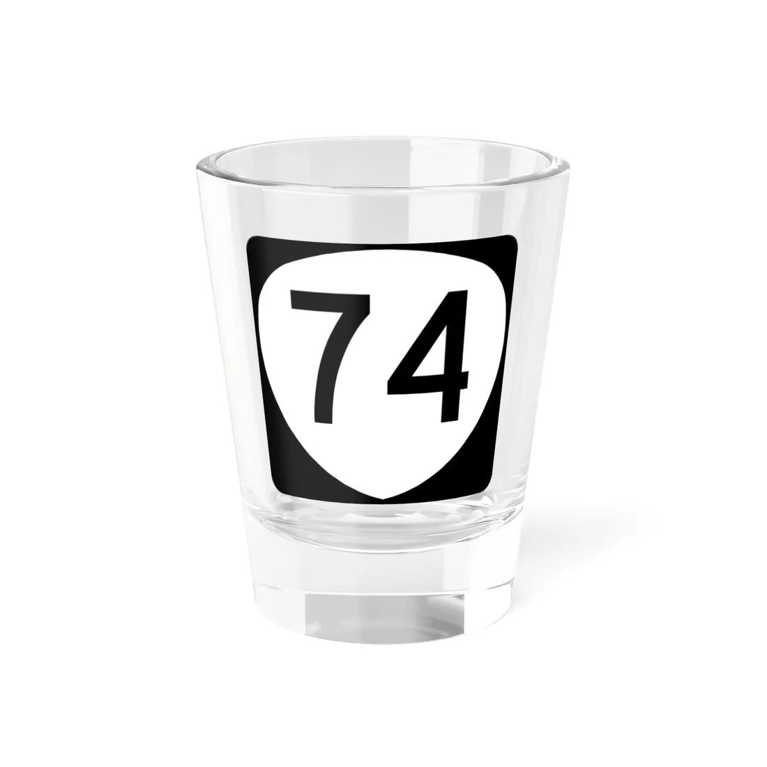 OR 74 (Oregon) (Road Sign) Shot Glass 1.5oz 1.5oz - Go Mug Yourself