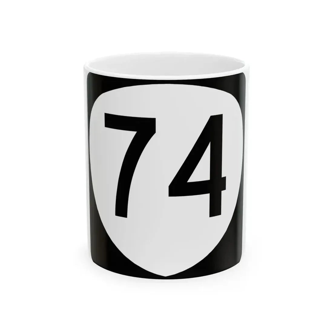 OR 74 (Oregon) (Road Sign) White Coffee Mug 11oz - Go Mug Yourself