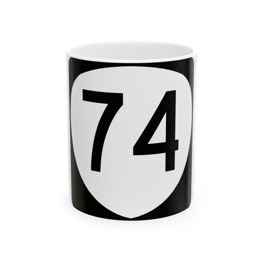 OR 74 (Oregon) (Road Sign) White Coffee Mug 11oz - Go Mug Yourself