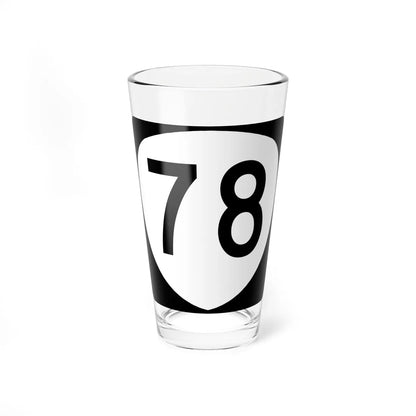 OR 78 (Oregon) (Road Sign) Pint Glass 16oz - Go Mug Yourself