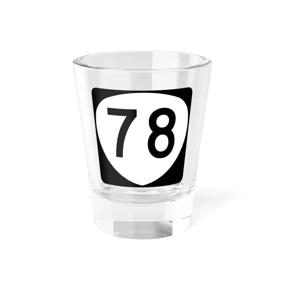 OR 78 (Oregon) (Road Sign) Shot Glass 1.5oz 1.5oz - Go Mug Yourself