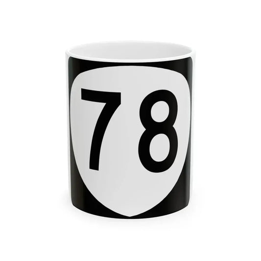 OR 78 (Oregon) (Road Sign) White Coffee Mug 11oz - Go Mug Yourself