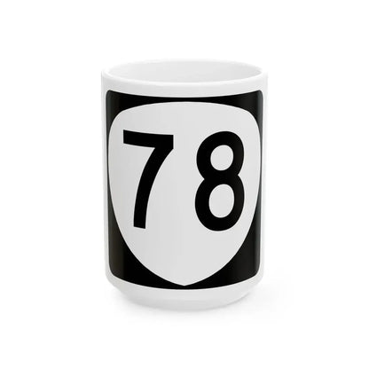 OR 78 (Oregon) (Road Sign) White Coffee Mug 15oz - Go Mug Yourself