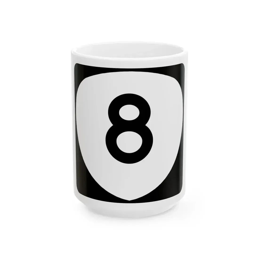 OR 8 (Oregon) (Road Sign) White Coffee Mug 15oz - Go Mug Yourself