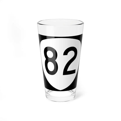 OR 82 (Oregon) (Road Sign) Pint Glass 16oz 16oz - Go Mug Yourself