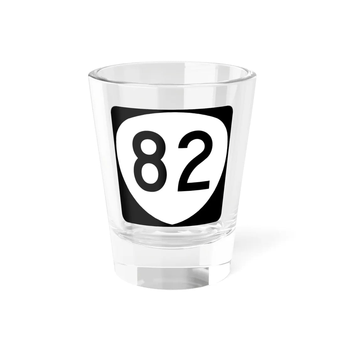 OR 82 (Oregon) (Road Sign) Shot Glass 1.5oz 1.5oz - Go Mug Yourself