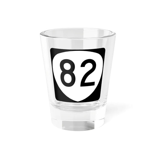 OR 82 (Oregon) (Road Sign) Shot Glass 1.5oz 1.5oz - Go Mug Yourself