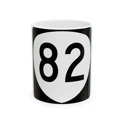 OR 82 (Oregon) (Road Sign) White Coffee Mug 11oz - Go Mug Yourself