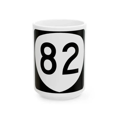 OR 82 (Oregon) (Road Sign) White Coffee Mug 15oz - Go Mug Yourself