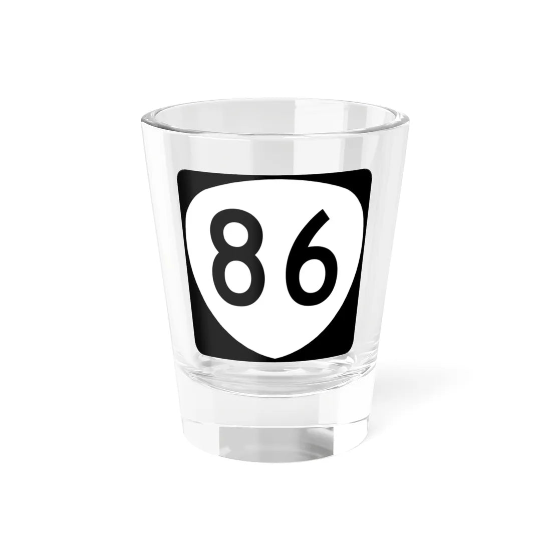 OR 86 (Oregon) (Road Sign) Shot Glass 1.5oz 1.5oz - Go Mug Yourself