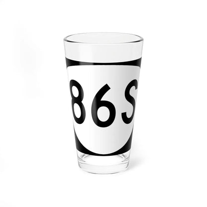 OR 86S (Oregon) (Road Sign) Pint Glass 16oz - Go Mug Yourself