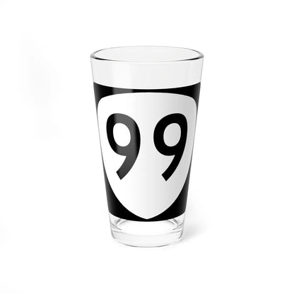 OR 99 (Oregon) (Road Sign) Pint Glass 16oz - Go Mug Yourself