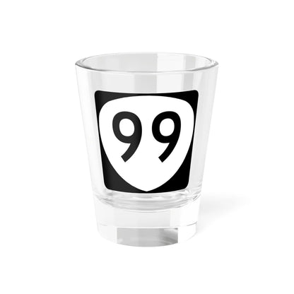 OR 99 (Oregon) (Road Sign) Shot Glass 1.5oz 1.5oz - Go Mug Yourself