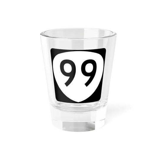 OR 99 (Oregon) (Road Sign) Shot Glass 1.5oz 1.5oz - Go Mug Yourself