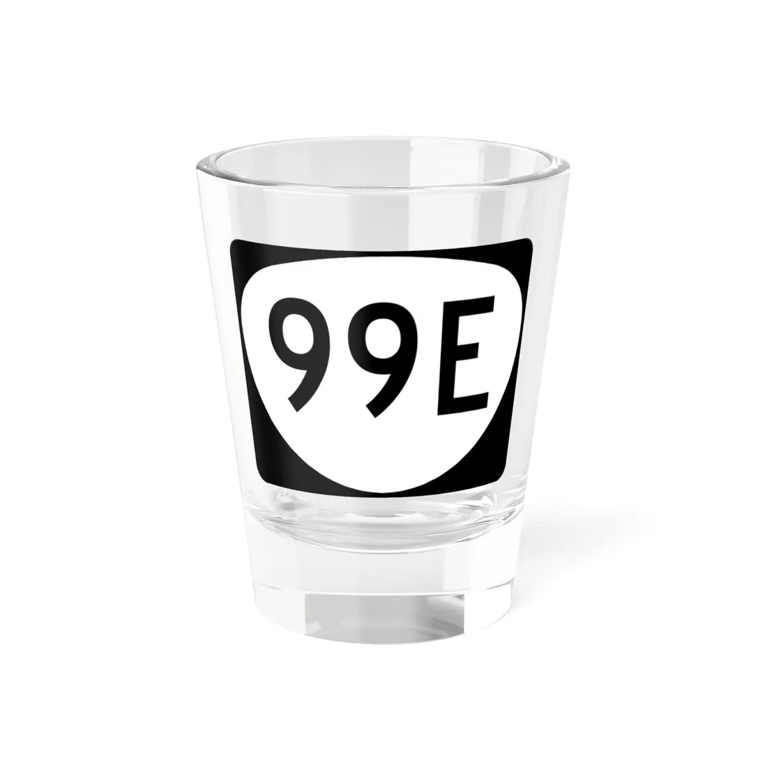 OR 99E (Oregon) (Road Sign) Shot Glass 1.5oz 1.5oz - Go Mug Yourself