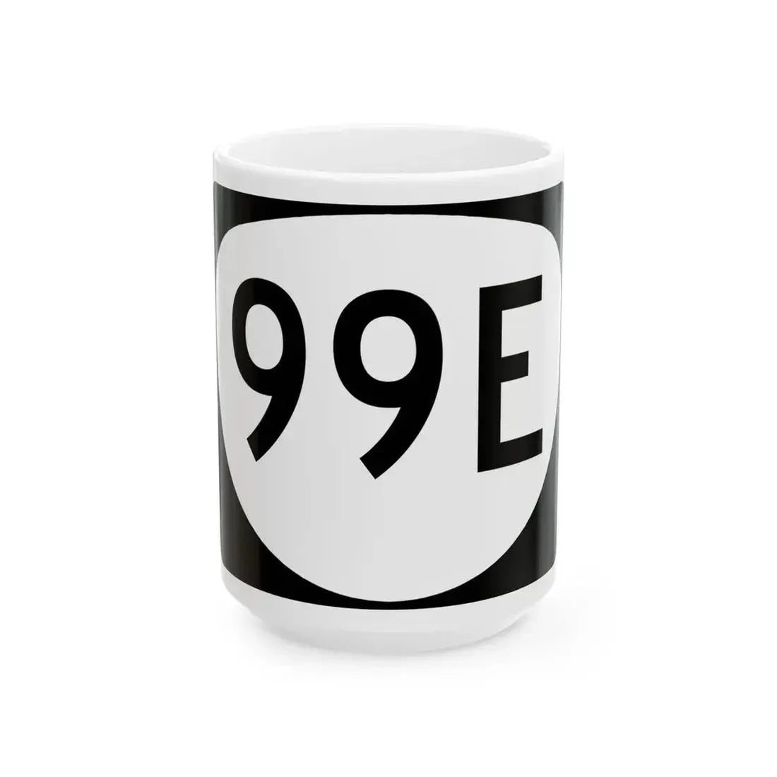 OR 99E (Oregon) (Road Sign) White Coffee Mug 15oz - Go Mug Yourself