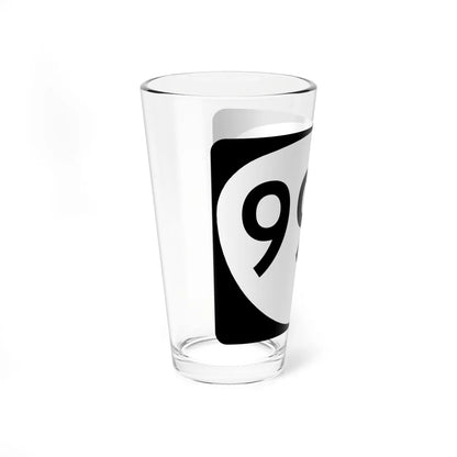 OR 99W (Oregon) (Road Sign) Pint Glass 16oz - Go Mug Yourself