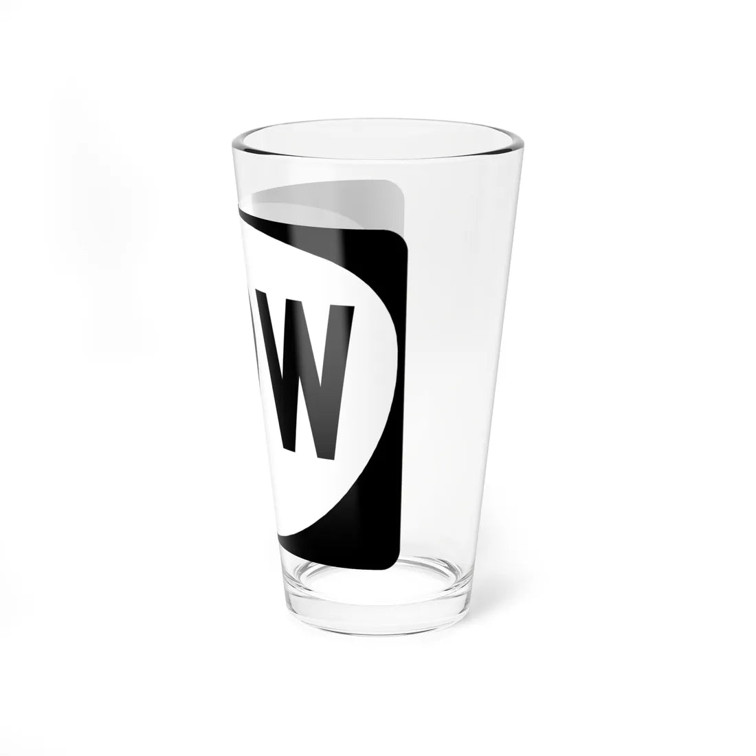 OR 99W (Oregon) (Road Sign) Pint Glass 16oz - Go Mug Yourself