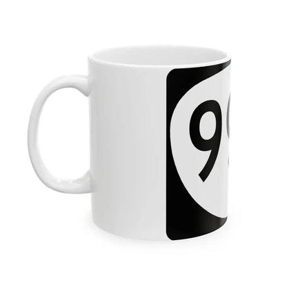 OR 99W (Oregon) (Road Sign) White Coffee Mug - Go Mug Yourself