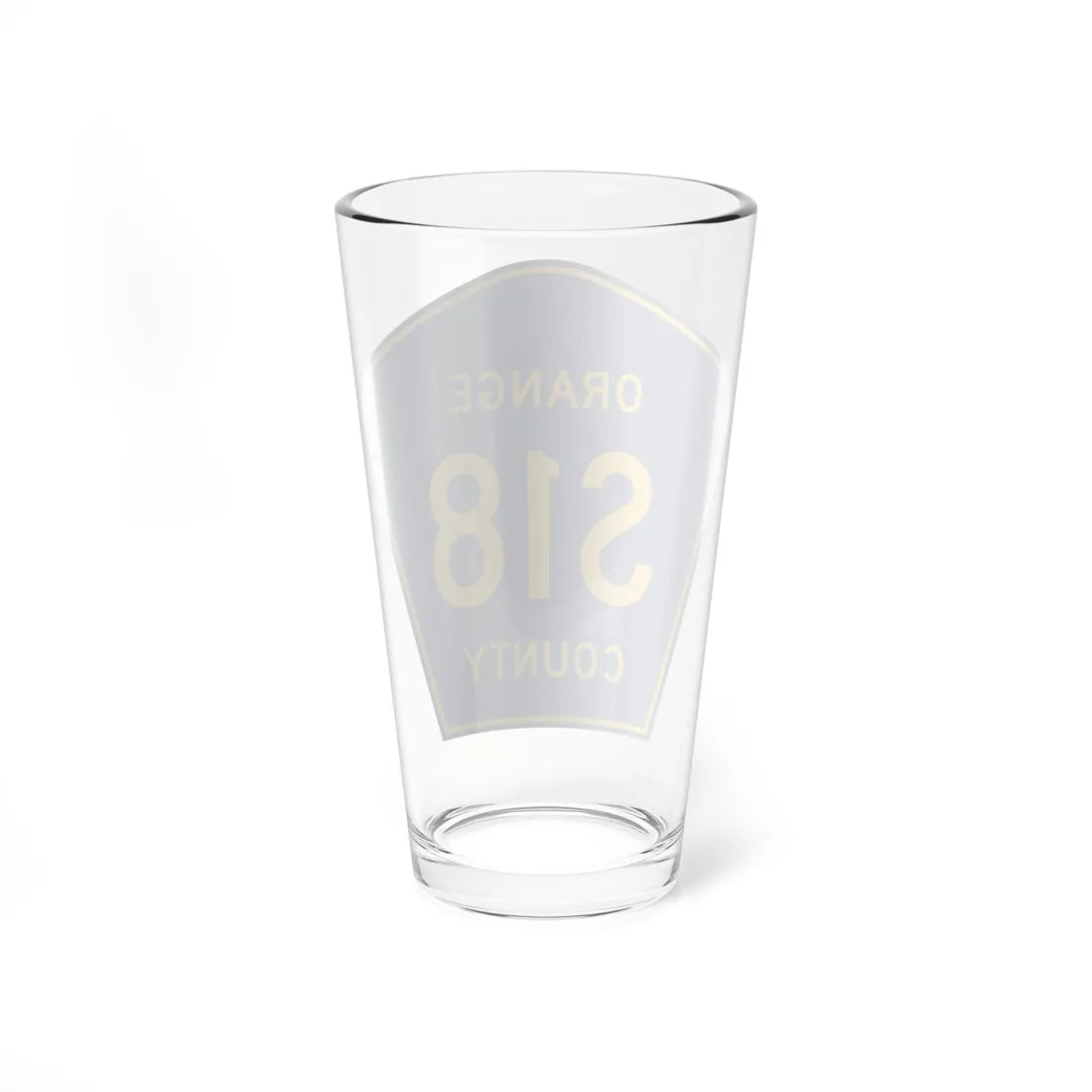 Orange County S18 (California) (Road Sign) Pint Glass 16oz - Go Mug Yourself