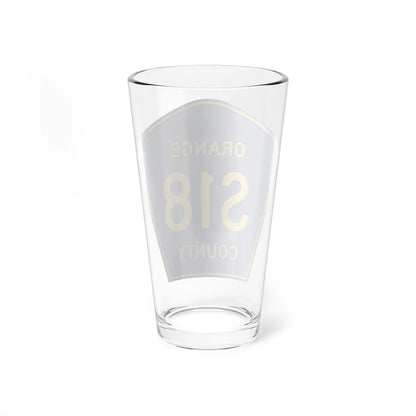 Orange County S18 (California) (Road Sign) Pint Glass 16oz - Go Mug Yourself