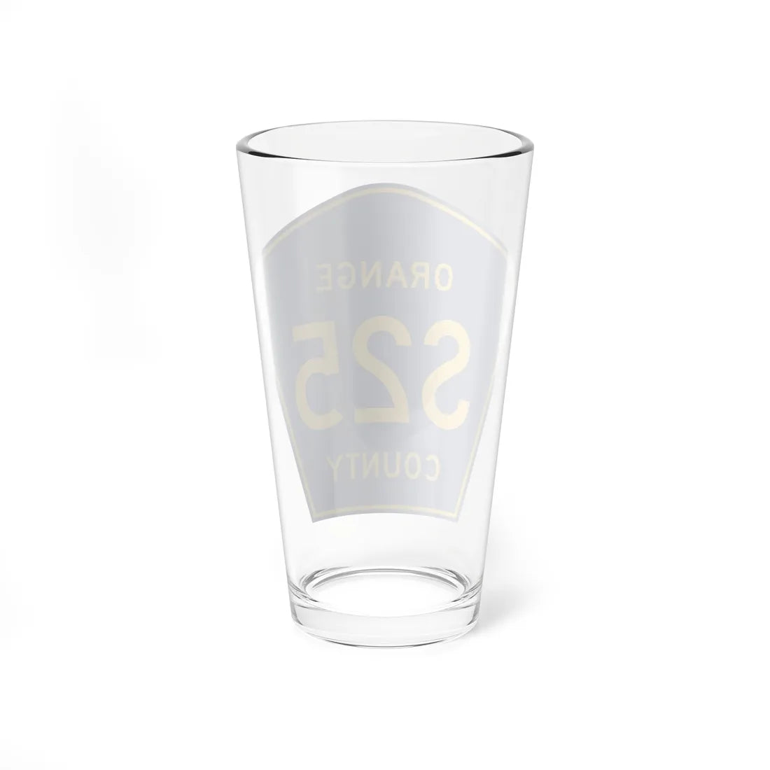 Orange County S25 (California) (Road Sign) Pint Glass 16oz - Go Mug Yourself