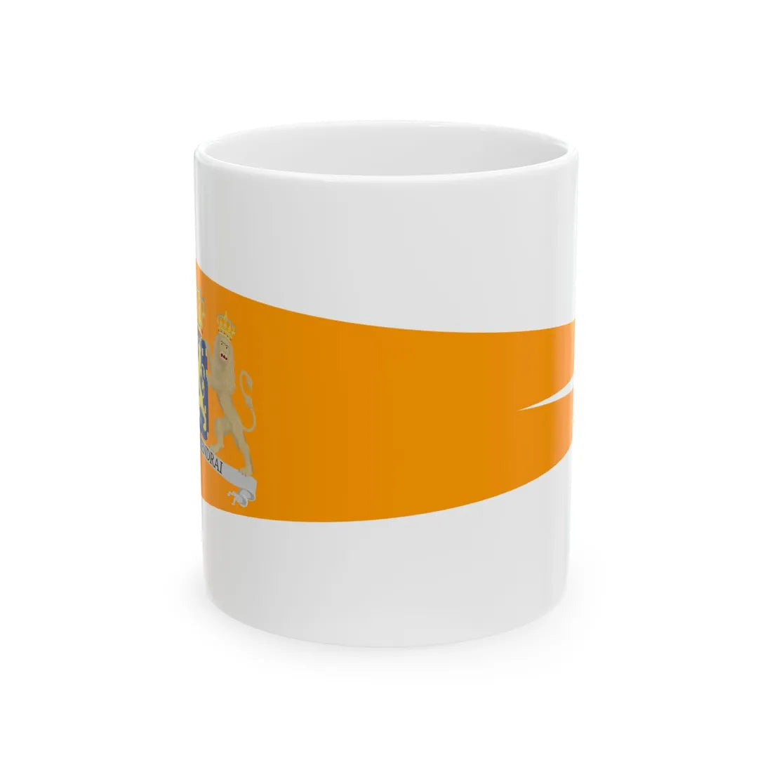 Oranje brede wimpel (Netherlands) White Coffee Mug 11oz - Go Mug Yourself
