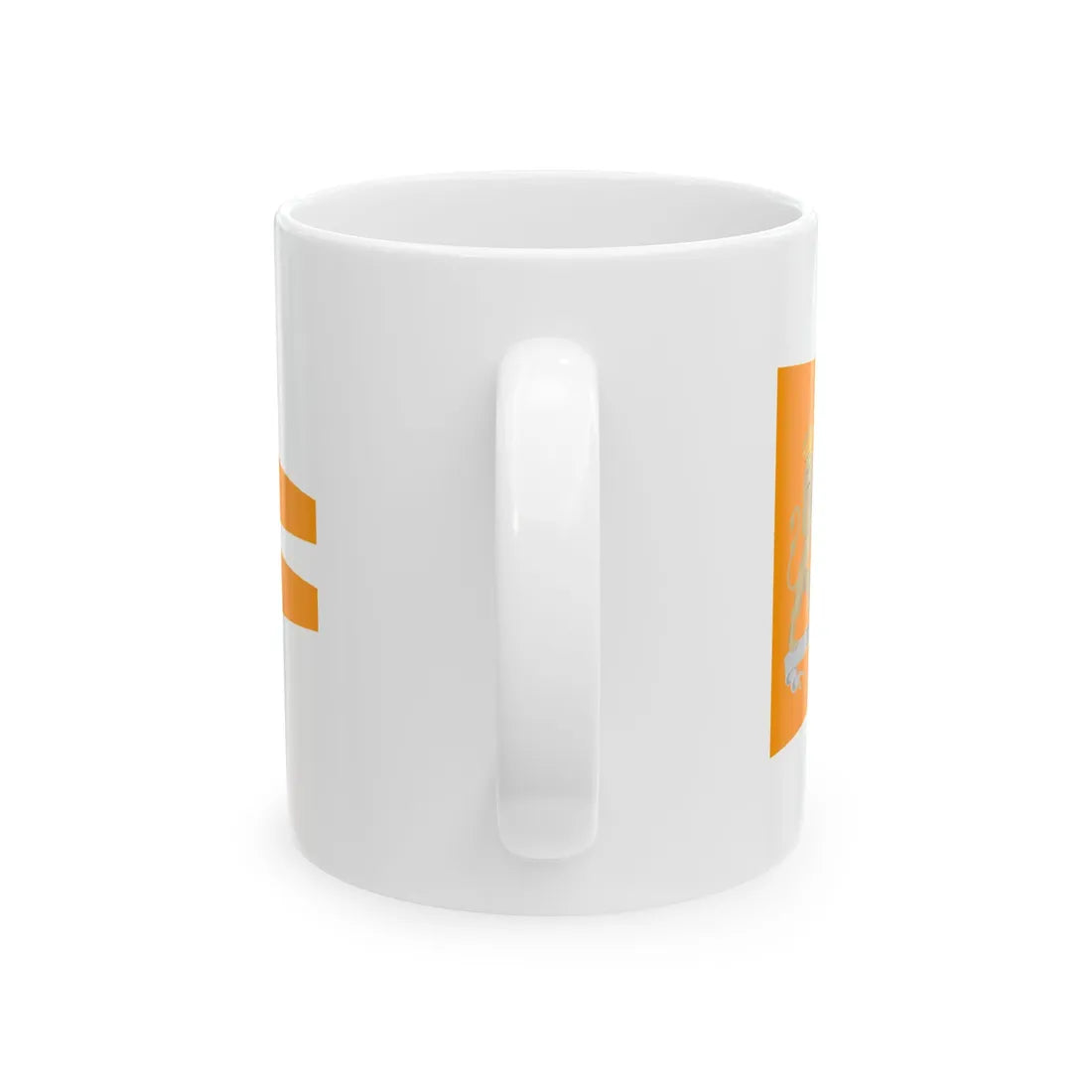 Oranje brede wimpel (Netherlands) White Coffee Mug - Go Mug Yourself